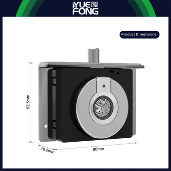 Smart zámok na šperkovnicu s otlačkom prsta, model DWS9, zliatina zinku + ABS, Guangdong Fengmai's, moderný minimalistický dizajn