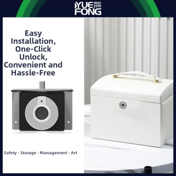 Smart zámok na šperkovnicu s otlačkom prsta, model DWS9, zliatina zinku + ABS, Guangdong Fengmai's, moderný minimalistický dizajn