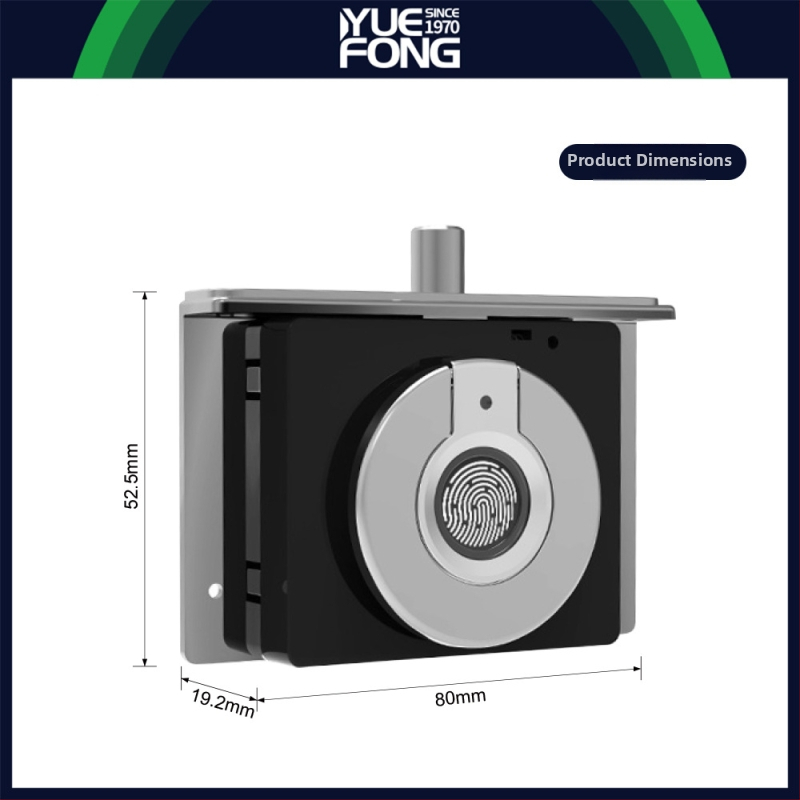 Smart zámok na šperkovnicu s otlačkom prsta, model DWS9, zliatina zinku + ABS, Guangdong Fengmai's, moderný minimalistický dizajn