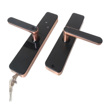 Pametna brava za unutarnja vrata – otisak prsta, lozinka i pristup karticom; Model F-17; pohranjivanje otisaka 100; >100000 otključavanja; vrijeme skeniranja 0.0001 s; DC napajanje