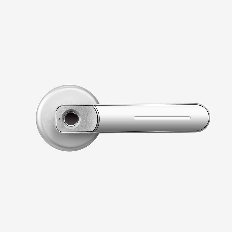 Inteligentna ručica brave s otiskom prsta za drvena vrata Bluetooth TTLock (30 otisaka; >100000 otključavanja; skeniranje <0,5 s; lažno prepoznavanje <0,1%; kompatibilno s drvenim, sigurnosnim i metalnim vratima)