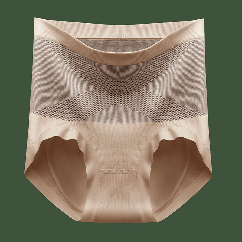 X crne bandage gaćice za žene, visokim strukom, podstava od svile, antibakterijske, konturiranje abdomena, oblikovanje tijela, podizanje bokova, bez šavova