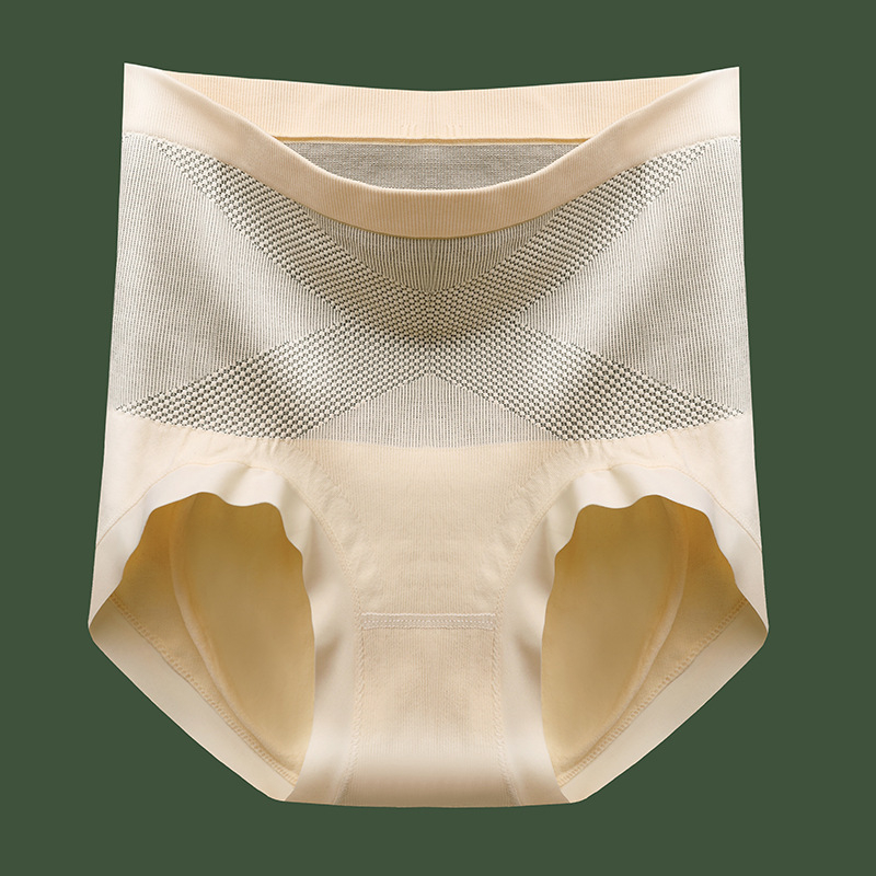 X crne bandage gaćice za žene, visokim strukom, podstava od svile, antibakterijske, konturiranje abdomena, oblikovanje tijela, podizanje bokova, bez šavova