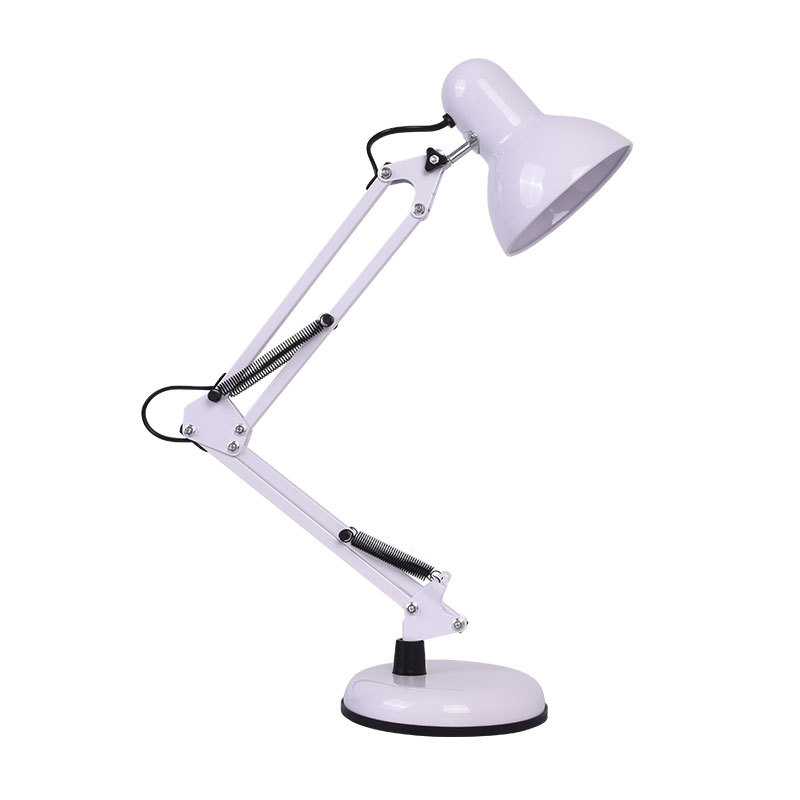 LED stolna lampa s dugim ramenom, zaštita očiju, metalni sjenil, američki utikač, model 811