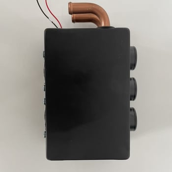 Автомобилен воден нагревател с вентилатор, модел с три отвора, 12V/24V, за вътрешно отопление