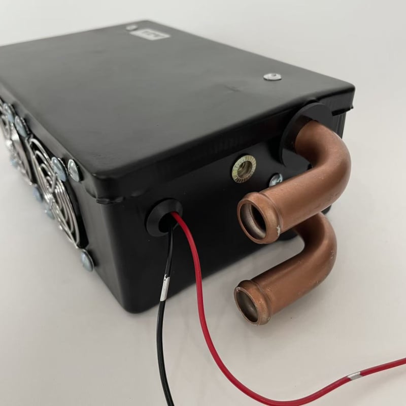 Автомобилен воден нагревател с вентилатор, модел с три отвора, 12V/24V, за вътрешно отопление