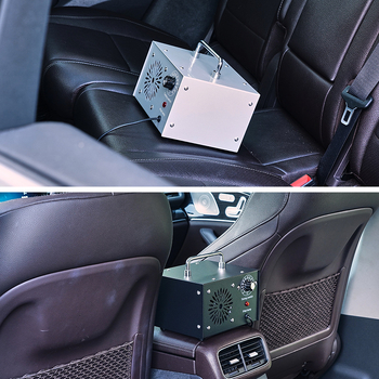 Autóba szerelt ozon-generátor fertőtlenítéshez és légáramlás tisztításához, 85W, 12V DC, 15 g/h, QKU06 modell