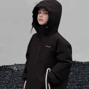 Yoqi Унисекс детско пухено яке, пълнеж 86–90% бял гъши пух, външна материя полиестер, подплата нейлон, есен 2025