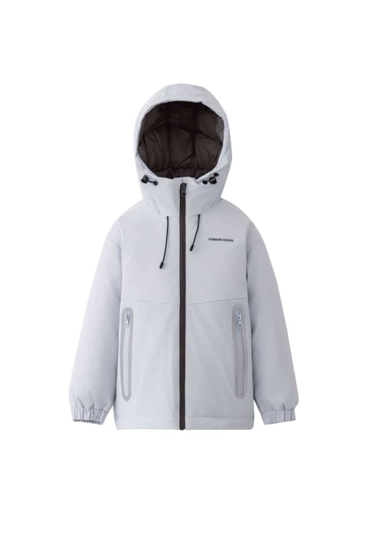 Yoqi Унисекс детско пухено яке, пълнеж 86–90% бял гъши пух, външна материя полиестер, подплата нейлон, есен 2025