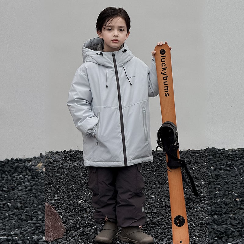 Yoqi Унисекс детско пухено яке, пълнеж 86–90% бял гъши пух, външна материя полиестер, подплата нейлон, есен 2025