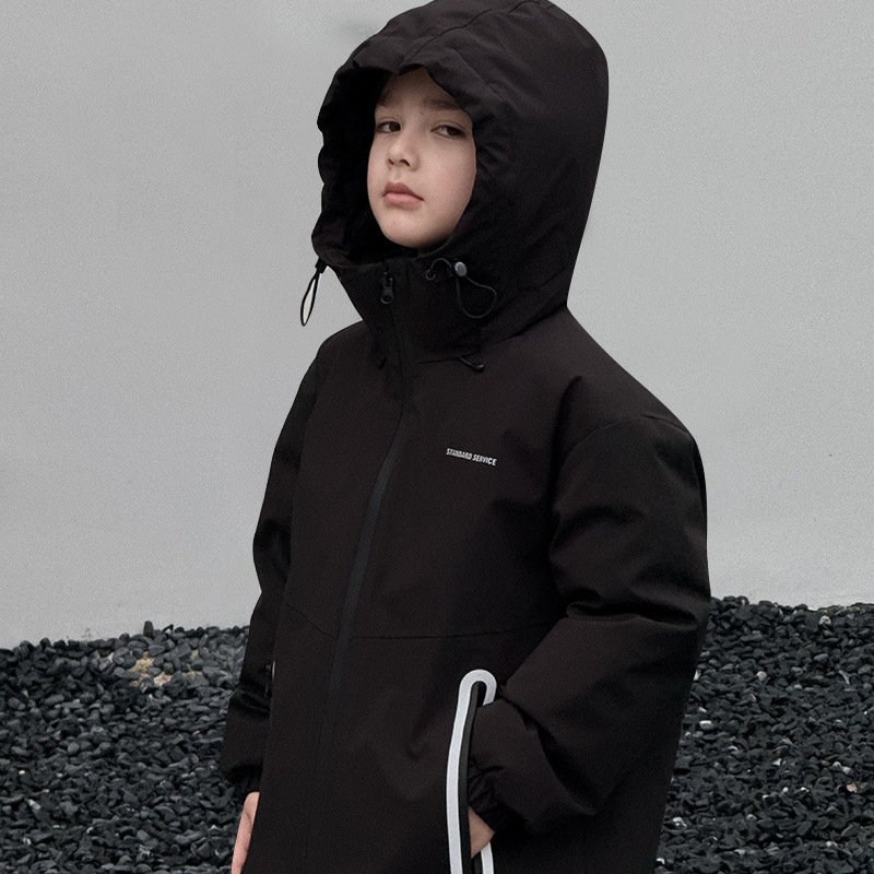 Yoqi Унисекс детско пухено яке, пълнеж 86–90% бял гъши пух, външна материя полиестер, подплата нейлон, есен 2025