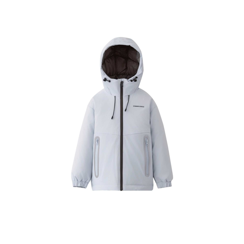 Yoqi Унисекс детско пухено яке, пълнеж 86–90% бял гъши пух, външна материя полиестер, подплата нейлон, есен 2025