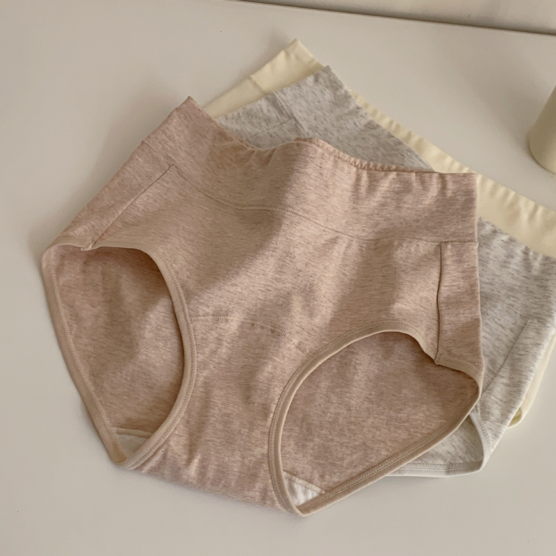 Magas derekú haskontrollos pamut női alsónemű, fő anyag 90–95% pamut, ágyék rész 100% pamut, kötött anyag, antibakteriális 10A