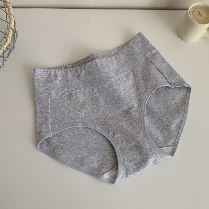 Magas derekú haskontrollos pamut női alsónemű, fő anyag 90–95% pamut, ágyék rész 100% pamut, kötött anyag, antibakteriális 10A