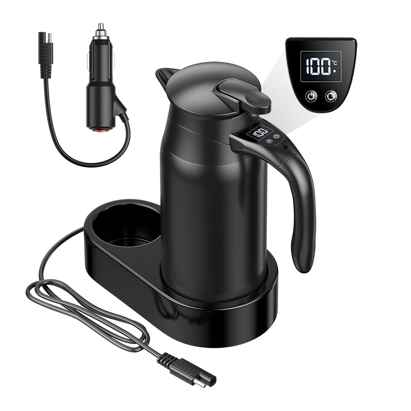 Automobilski kuhalo za vodu 12V/24V, 1200 ml, dvostruki zid od nehrđajućeg čelika, brzo zagrijavanje, model CS-155