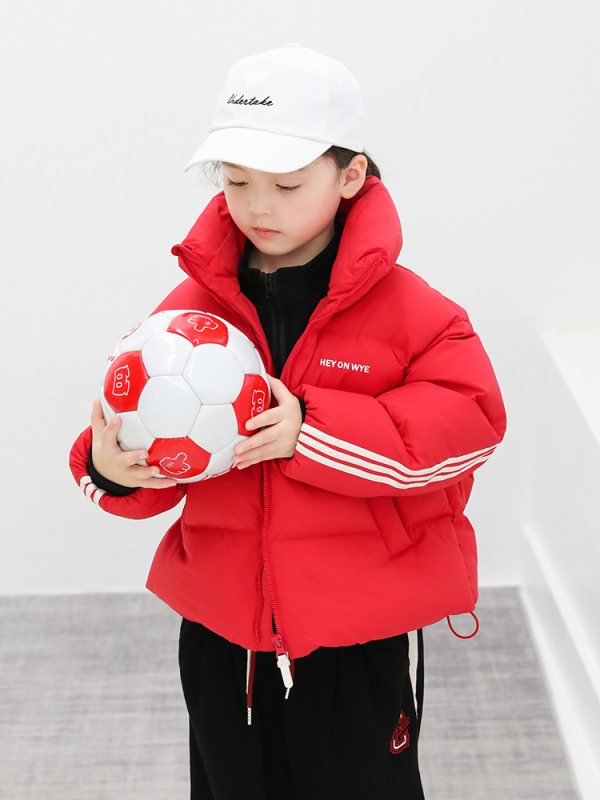 Geacă pentru copii cu puf, stil coreean, lungime scurtă, umplutură din puf de gâscă alb, iarnă 2024