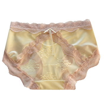 Damske gaćice Ice Silk, bez vidljivih linija, prozračne, podizanje stražnjice, srednji pojas