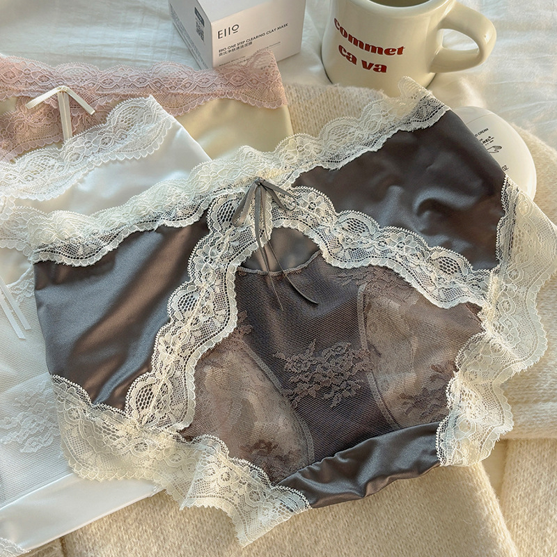 Damske gaćice Ice Silk, bez vidljivih linija, prozračne, podizanje stražnjice, srednji pojas