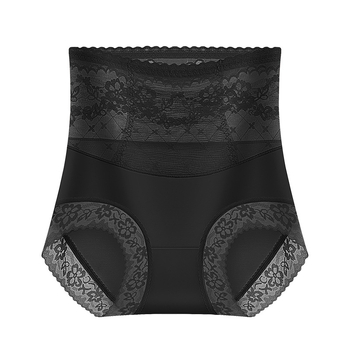Magas derekú csipkés női alsó has- és fenékformázó funkcióval, 70–80% nylon, Mulberry selyem belső, antibakteriális, virágos mintázat
