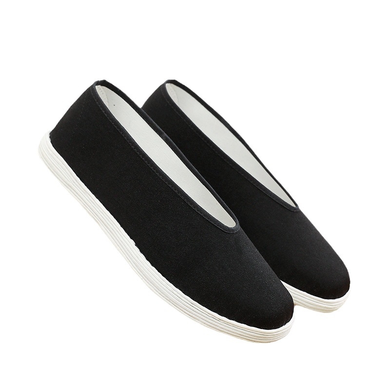 Férfi textilcipő, hétköznapi viseletre, négyszögletes orrú, pamut felsőrész, alacsony felső rész, ezerszeres rétegű talp, lélegző