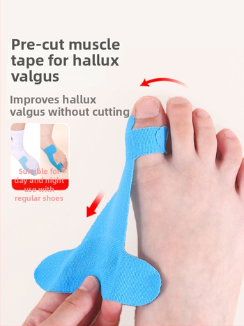 Detský korektor valgusu palca s elastickou páskou – bavlnená textúra, 30 kusov, pre deti, na behanie a basketbal