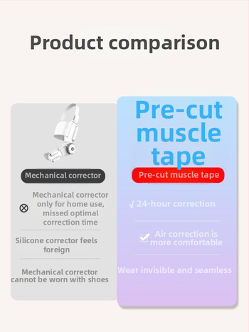 Detský korektor valgusu palca s elastickou páskou – bavlnená textúra, 30 kusov, pre deti, na behanie a basketbal