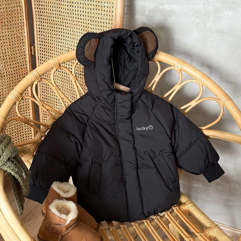 Gyerekeknek szóló kacsa tollal töltött pehelykabát, vinilon bélés, vastag, mindennapi stílus