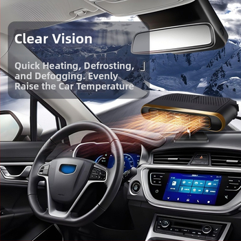 Încălzitor auto 12V/24V, 120W, Model 102, ABS, pentru încălzire, dezghețare și degivrare