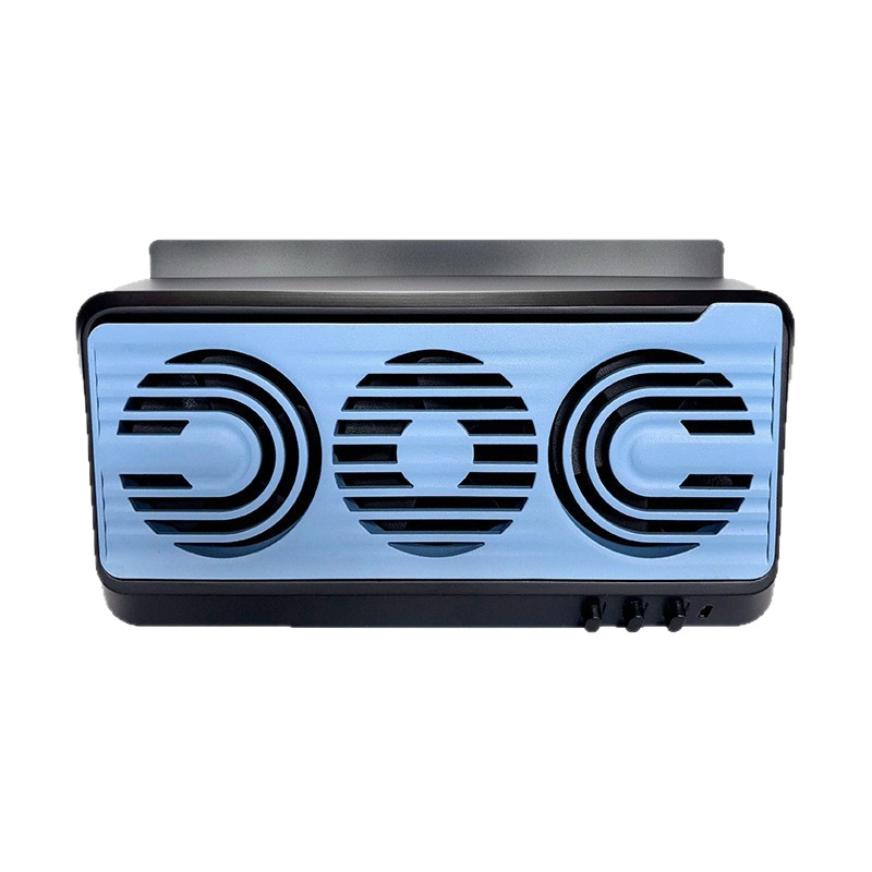 Automobilski ventilator za ventilaciju s dvostrukom funkcijom usisavanja i puhanja, napajan USB i solarnom energijom, 5W, model FL-998