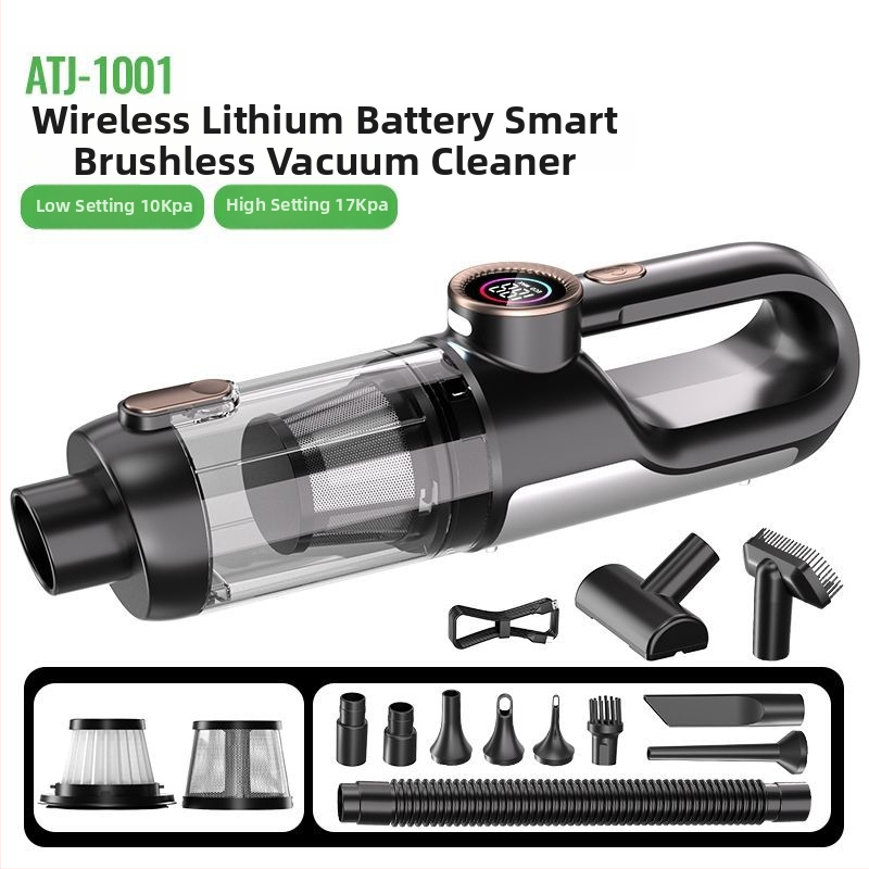 Bežični usisivač za auto, 16000Pa usisavanja, 12V, 120W, 25 min radnog vremena