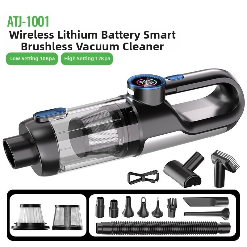 Bežični usisivač za auto, 16000Pa usisavanja, 12V, 120W, 25 min radnog vremena