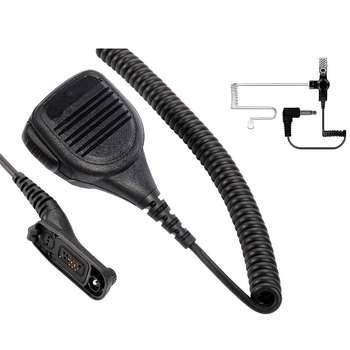 3,5 mm mikrofon za walkie-talkie za Motorola | ručni/ramenski mikrofon | bez baterije | raspon 1,5–3 km | 3,5 mm audio priključak