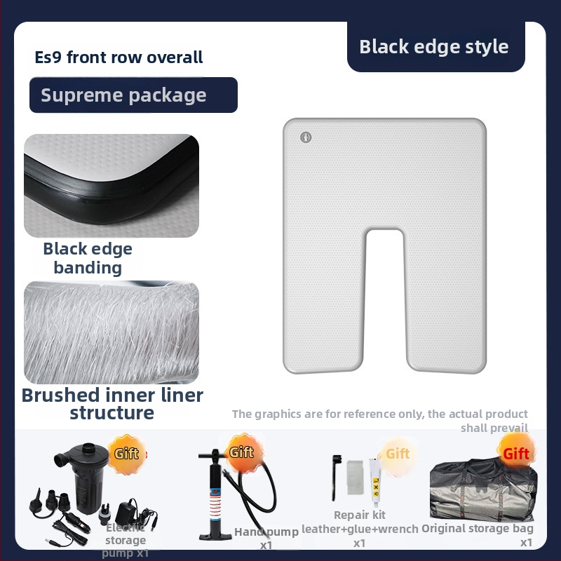 Φουσκωτό κρεβάτι για κάμπινγκ με παχύτερη υφή επιφάνειας, PVC φιλικό προς το περιβάλλον, προσαρμοζόμενος σχεδιασμός, αντέχει έως 500 kg