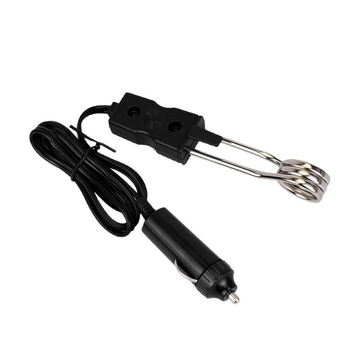 Automobijski grijač vode za cigaretni priključak, 12V/24V, 120W, bakrena cijev, Bakelite utikač, ABS kućište
