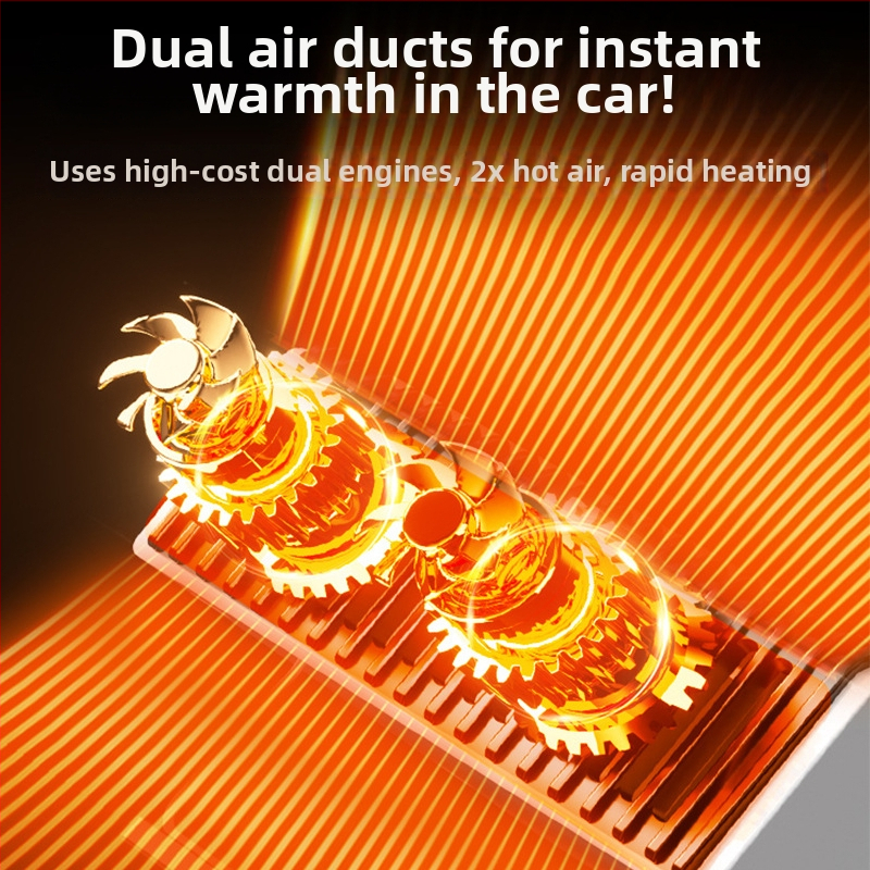 Grijač vozila 12V/24V, ABS kućište, 150W, brzo grijanje i demisting