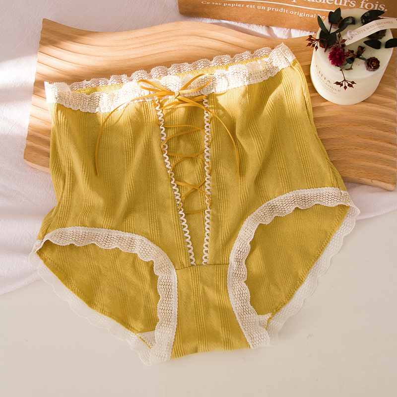 Női pamut magas derekú alsónemű haskontrollal, 90–95% pamut, 100% bélés