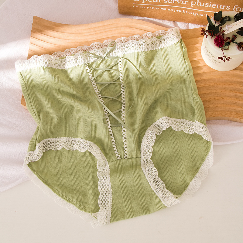 Női pamut magas derekú alsónemű haskontrollal, 90–95% pamut, 100% bélés