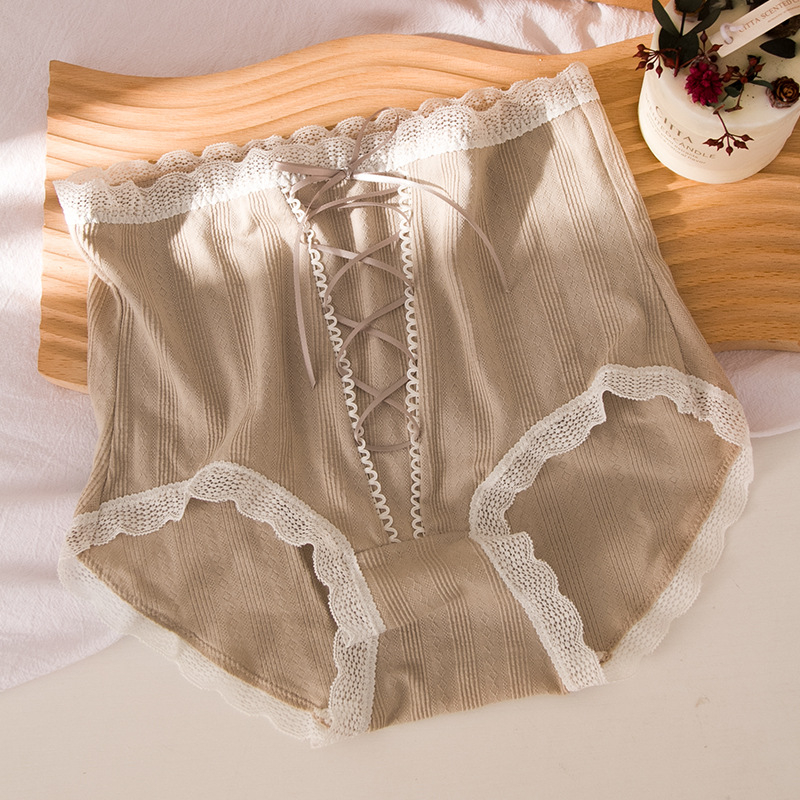 Női pamut magas derekú alsónemű haskontrollal, 90–95% pamut, 100% bélés