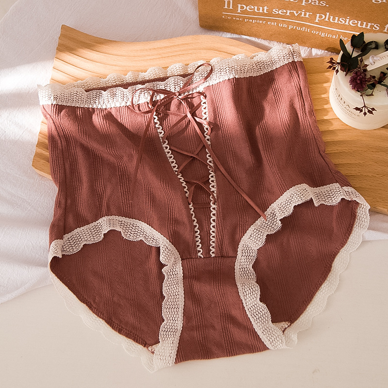 Női pamut magas derekú alsónemű haskontrollal, 90–95% pamut, 100% bélés