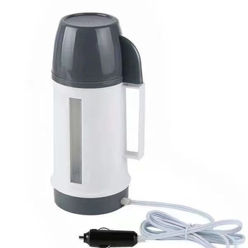 Autóba szerelhető vízmelegítő pohár, 600 ml, 12V/125W vagy 24V/250W, PP műanyag