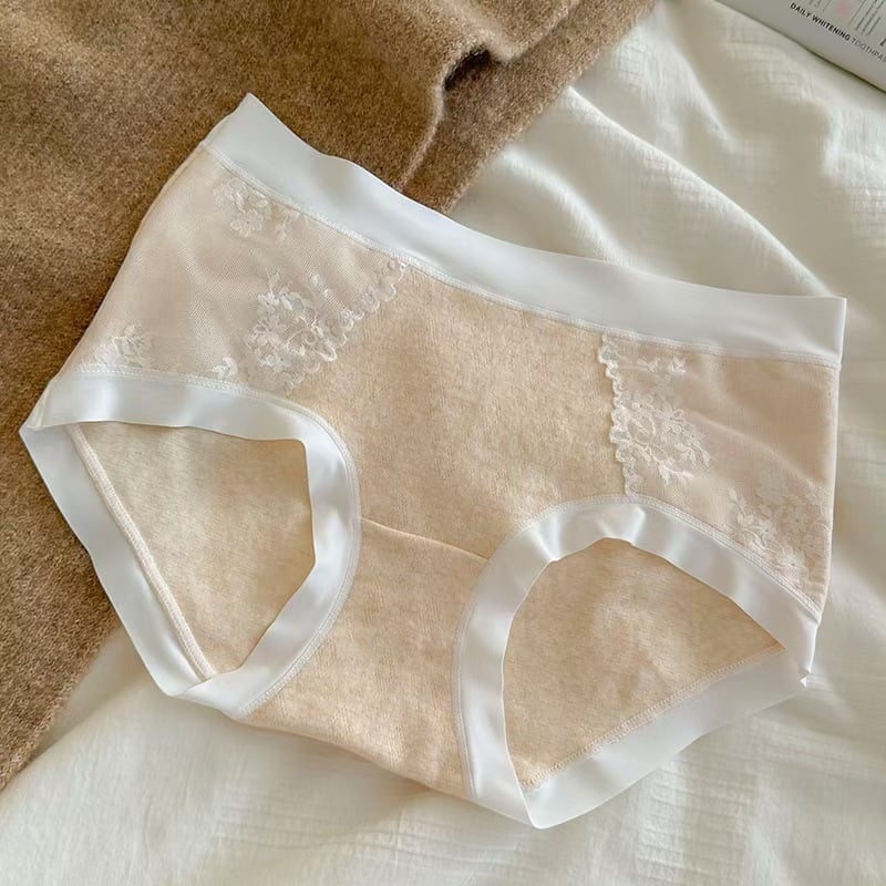 Női pamut alsónemű, középmagas derékrész, kötött anyagú, lélegző, antibakteriális; 95–100% pamut, 100% pamut aljzat