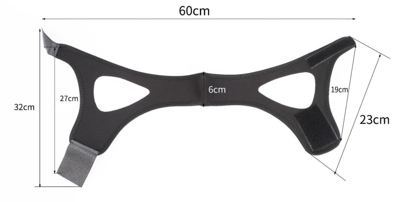 Ζώνη πιγουνιού κατά του ροχαλητού με προστασία της σαγόνι, για ύπνο, SBR συνθετικό υλικό, OEM διαθέσιμο