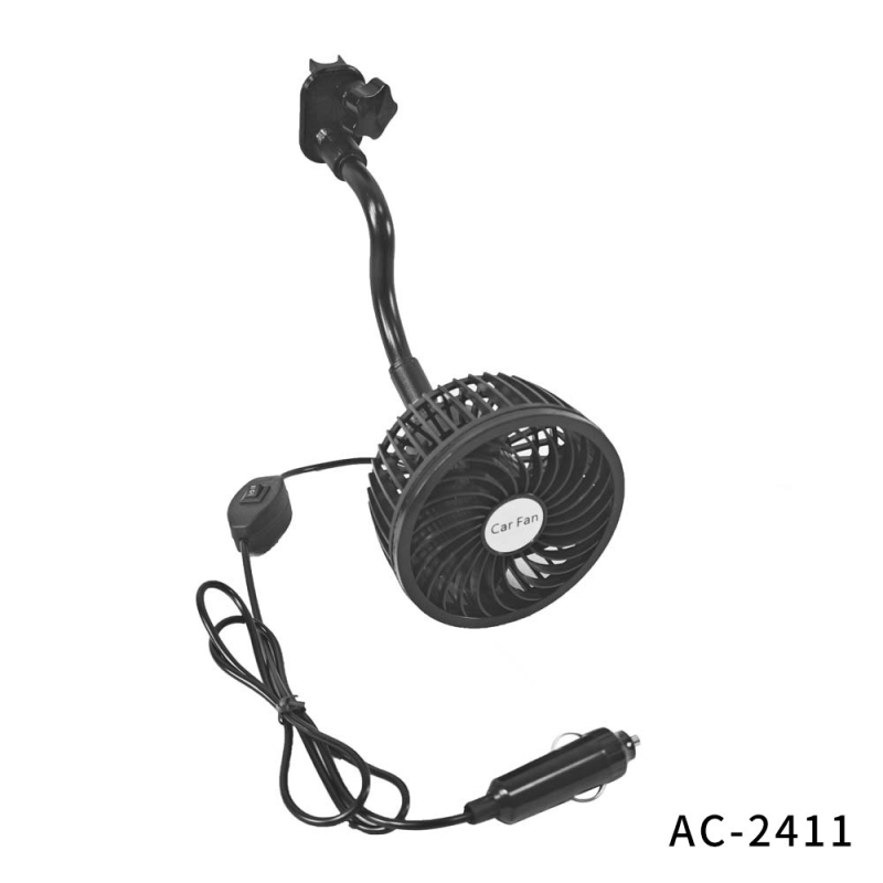 Ventilator za naslon auto s kopčom, AC-2411, ABS kućište, unutarnje hlađenje automobila