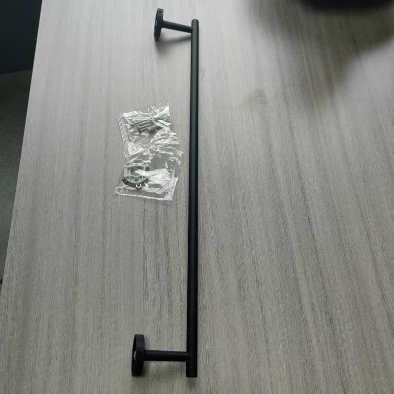 Suport prosoape cu ventuză – oțel inoxidabil și ABS, fără găuri, cu o singură bară pentru baie