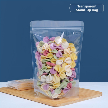 Stand-Up торба Centrino, PET-PE двойслойна опаковка, матово запечатване торба, дължина на запечатване 10–30 см, за подаръци и хранителна опаковка