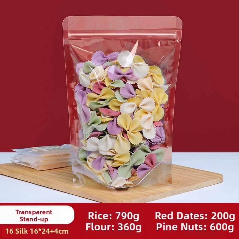 Stand-Up торба Centrino, PET-PE двойслойна опаковка, матово запечатване торба, дължина на запечатване 10–30 см, за подаръци и хранителна опаковка