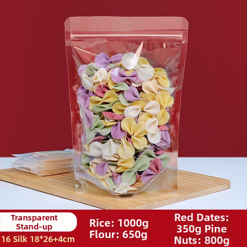 Stand-Up торба Centrino, PET-PE двойслойна опаковка, матово запечатване торба, дължина на запечатване 10–30 см, за подаръци и хранителна опаковка