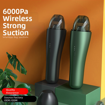 Pinjia Auto Mini Vysávač, 65W, 11.1V, 6000Pa Sací výkon, Bezdrôtové nabíjanie