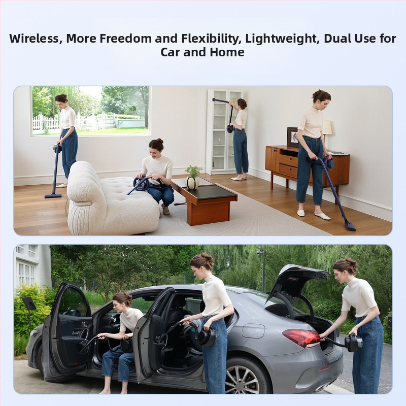 CHONGTENG Безжичен ръчен прахосмукач — 18.5V, 185W, 16000Pa, презареждащ се