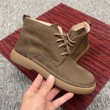 Muške Martin čizme od kože prvog sloja, vintage stil, za muškarce 18–40